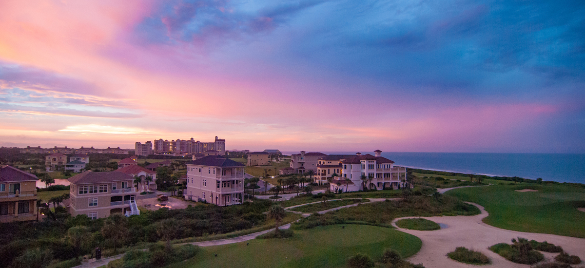Palm Coast Florida skyline at dusk