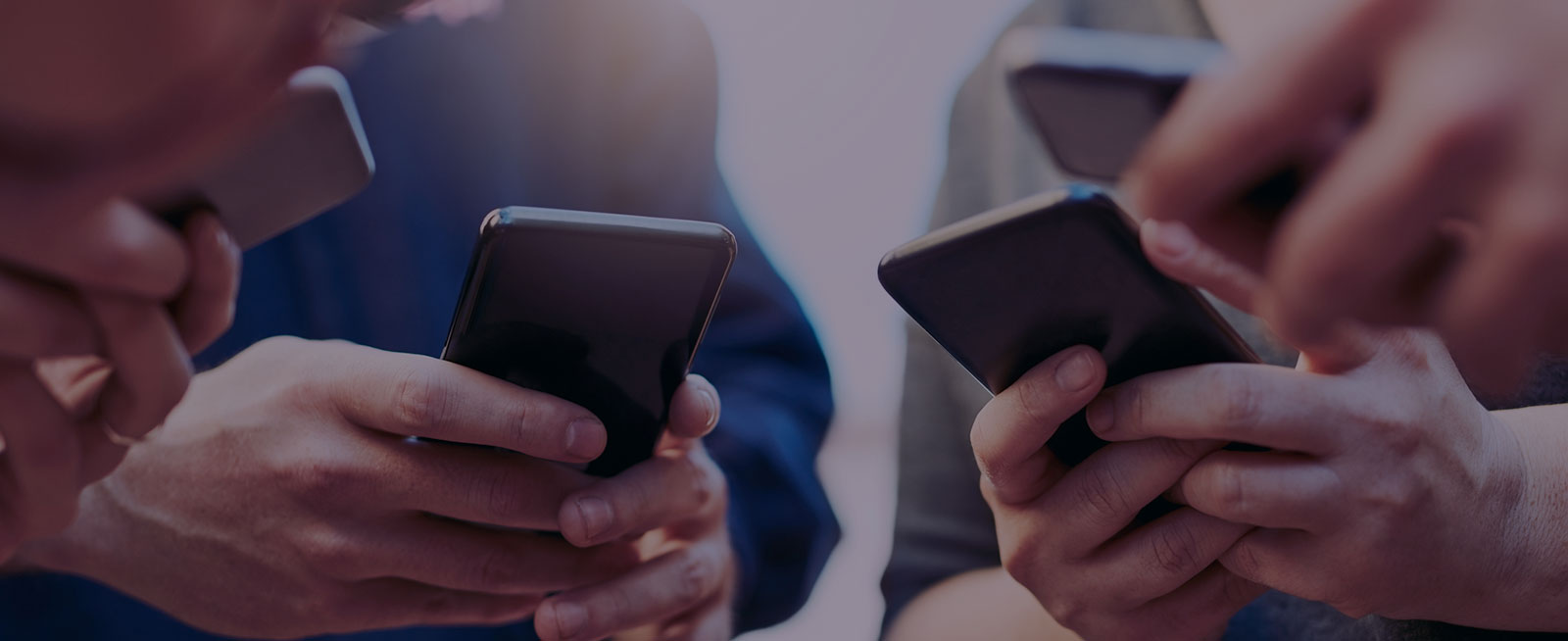 People using mobile phones