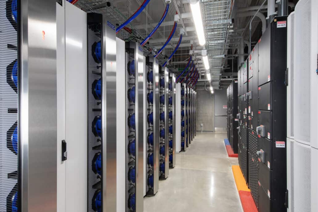 Birmingham HPC-capable data hall interior
