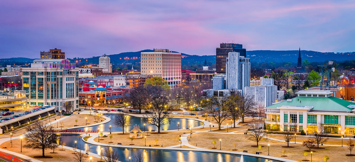 Huntsville, Alabama skyline