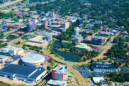 Huntsville Alabama aerial view