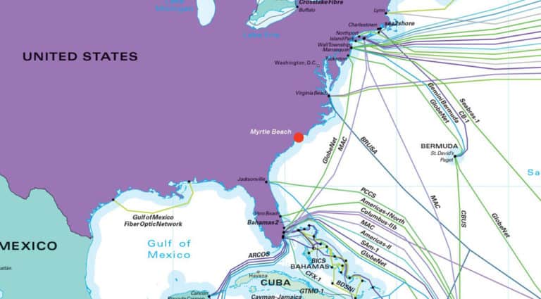 Myrtle Beach South Carolina Cable Landing Station - DC BLOX