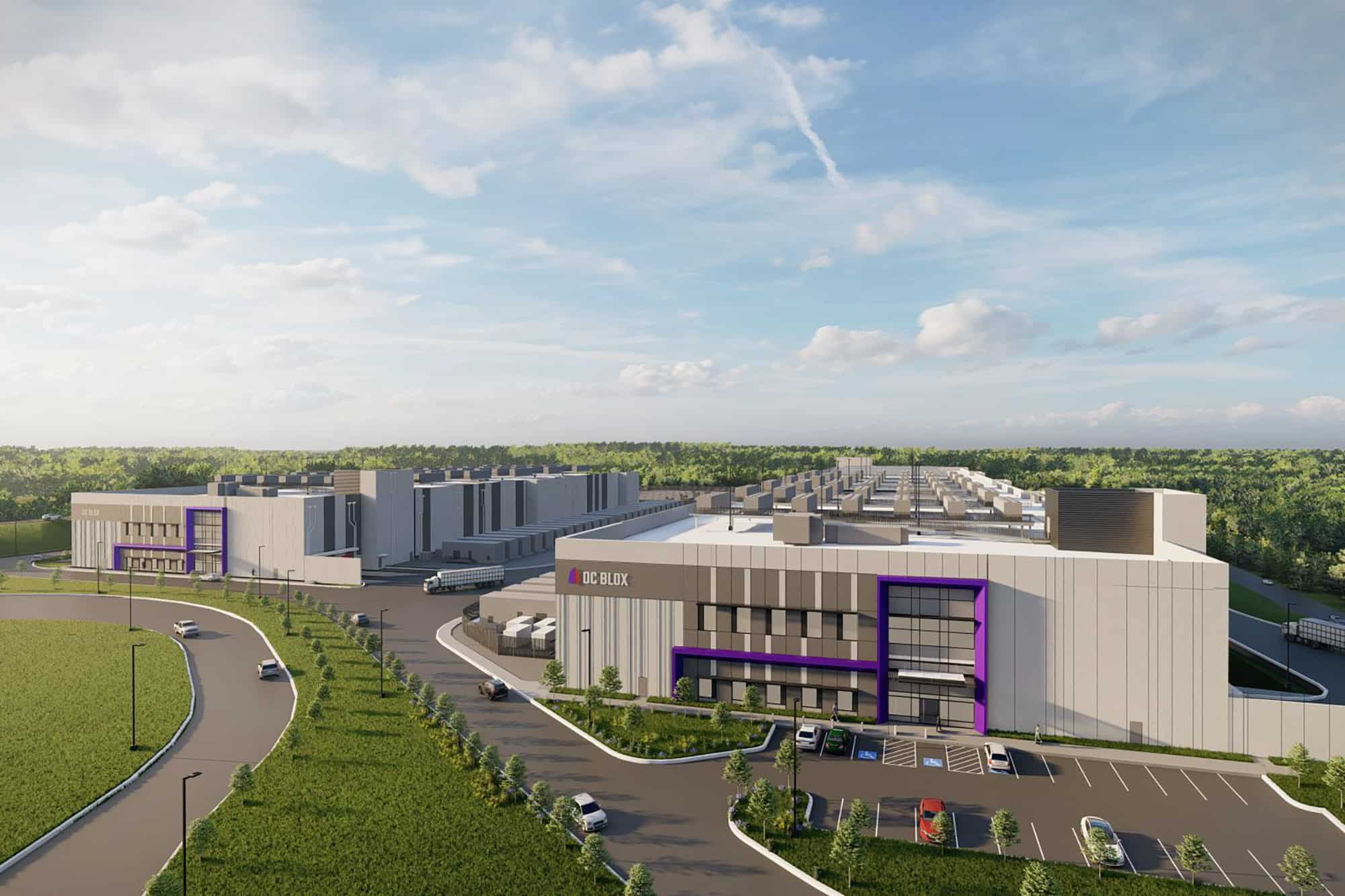 Atlanta West Rockdale ga hyperscale data center campus rendering