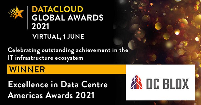 DC BLOX Excellence in Data Center Americas Award 2021