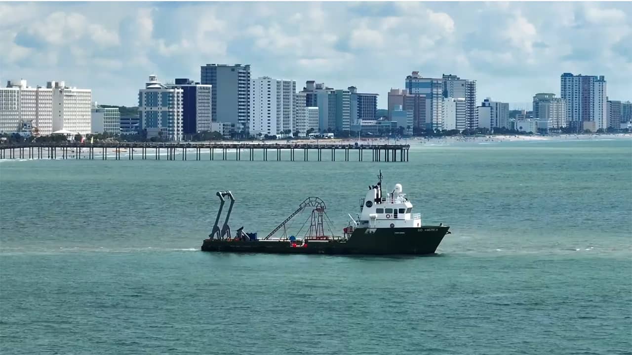 DC BLOX subsea cable installation at Myrtle Beach, SC