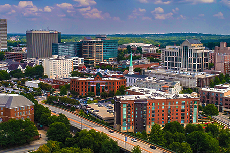 Greenville South Carolina skyline