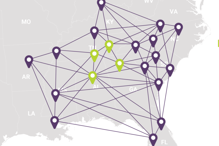 DC BLOX market network map