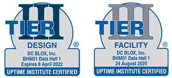 Uptime Institute Tier III Design and Facility logos